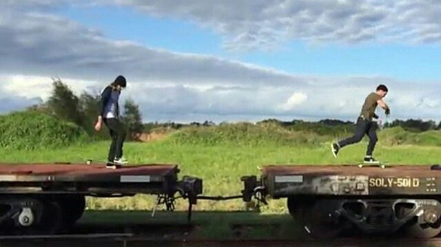 ・・・ Hopping trains. So much fun was had mak