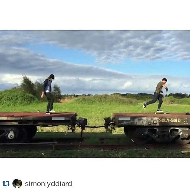 ・・・ Hopping trains. So much fun was had mak
